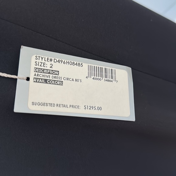 NWT $1295 Beautiful Bill Blass New York archive dress circa 80s size 2 Y2K - Picture 4 of 9